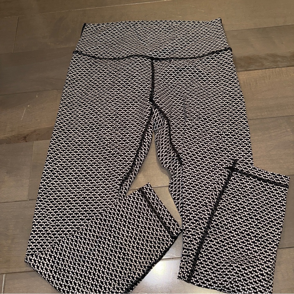 lululemon athletica Black and White Leggings